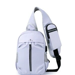 LIOR USB CHARGING PORT MULTI POCKET SHOULDER BAG